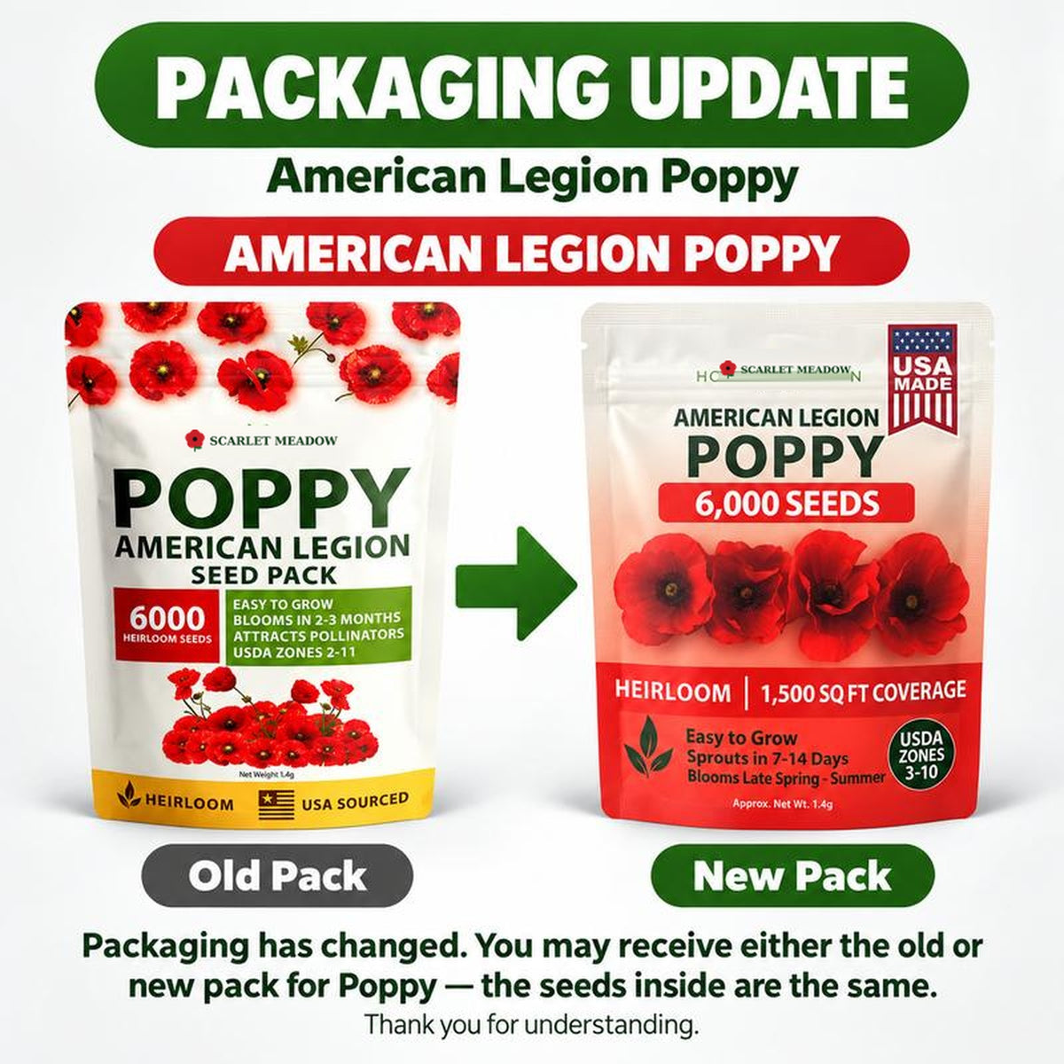 American Legion Poppy Seeds
